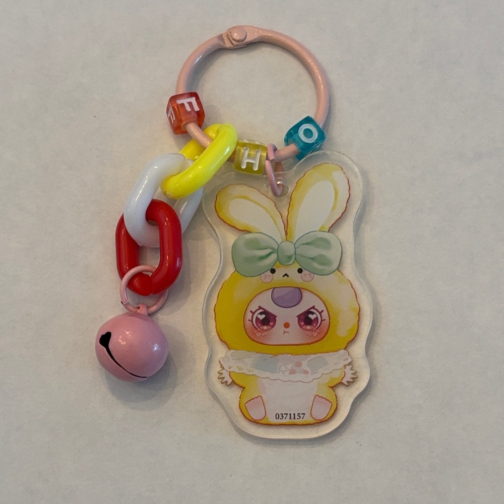 Baby Three - Yellow Bunny Acrylic Keychain